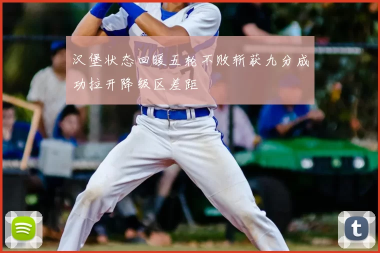 汉堡状态回暖五轮不败斩获九分成功拉开降级区差距