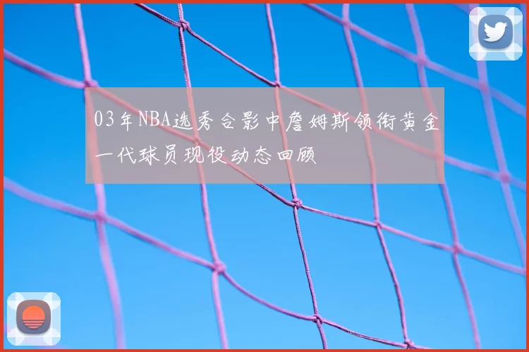 03年NBA选秀合影中詹姆斯领衔黄金一代球员现役动态回顾